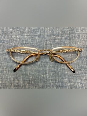 Brighton Wilde Silver Tortise Frame Folding Reading Glasses